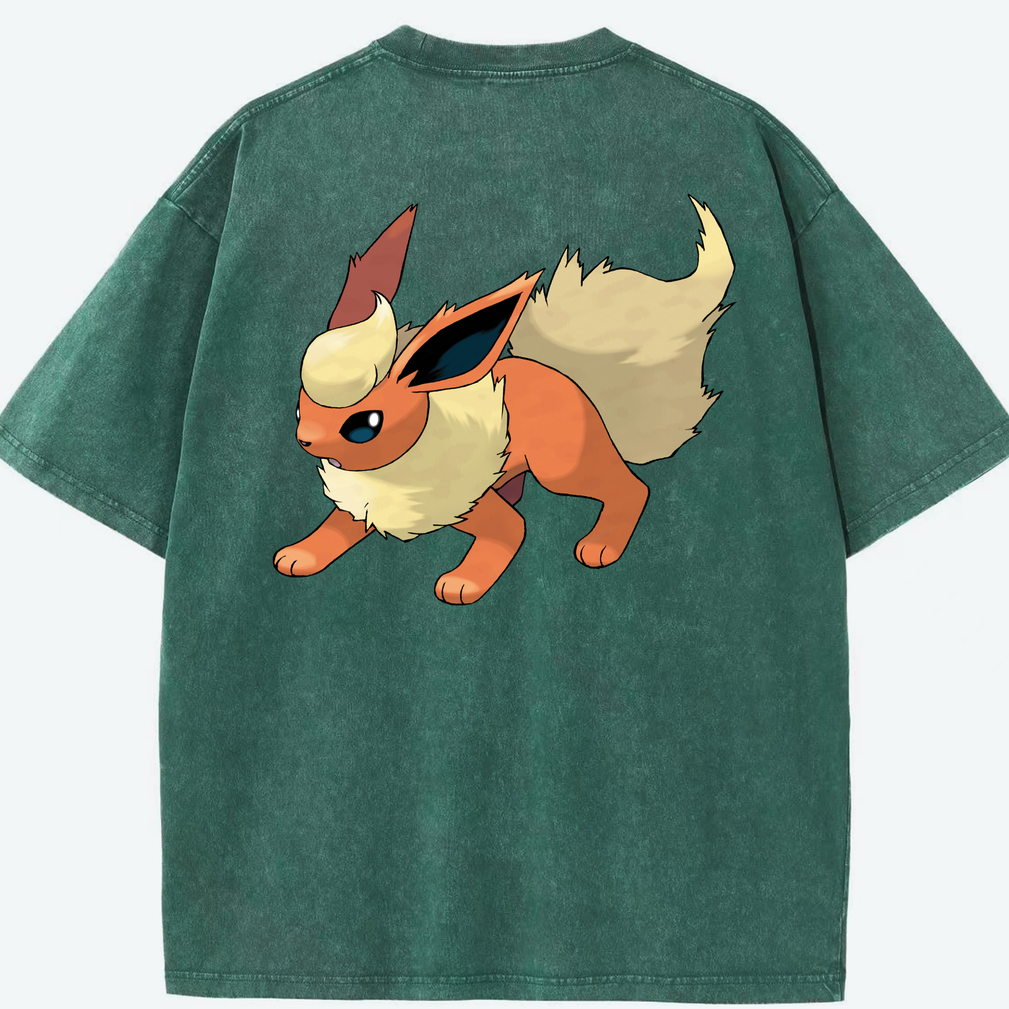 （画像用） ポケットモンスター Pokémon 綿100% ヴィンテージ風 半袖Tシャツ（背面プリント）